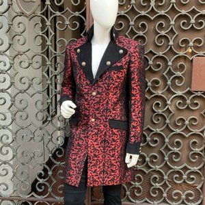Men’s Angelino Burgundy | Black Casual Prom | Tuxedo | Blazer